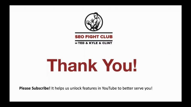 SEO Fight Club – Episode 51 – Entities in the Field