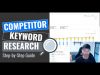 Competitor Keyword Research Tutorial (5-Step Playbook)