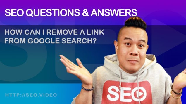 ▷ SEO Questions and Answers: How can I remove a link from Google Search? – SEO Video Show