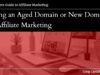 Using an Aged Domain or New domain in Affiliate Marketing