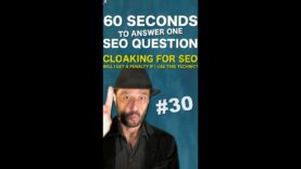 Will I Get a Google Penalty if I Use Cloaking for SEO? – SEO Conspiracy QA #Shorts