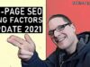 On-Page SEO 2021 – SEO Factors