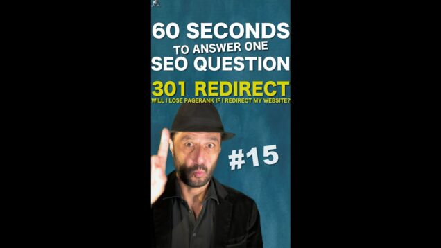 Will I lose Pagerank if I redirect my website or an URL with a 301? – SEO Conspiracy QA #Shorts