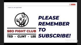 SEO Fight Club – Episode 158 – SEO News and Q & A