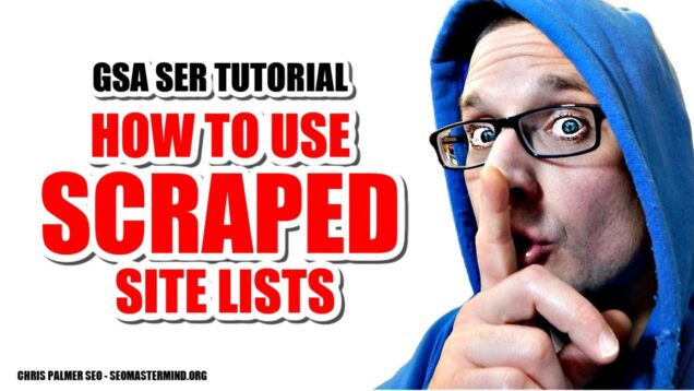 How to use GSA SER Site Lists or Scraped Websites
